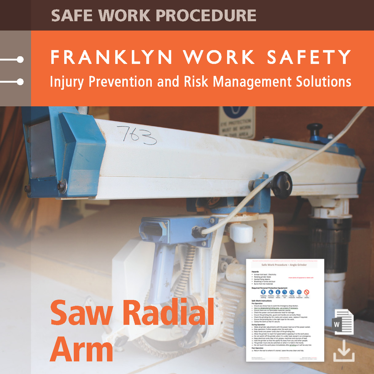 Download Saw Radial Arm - Franklyn Work Safety